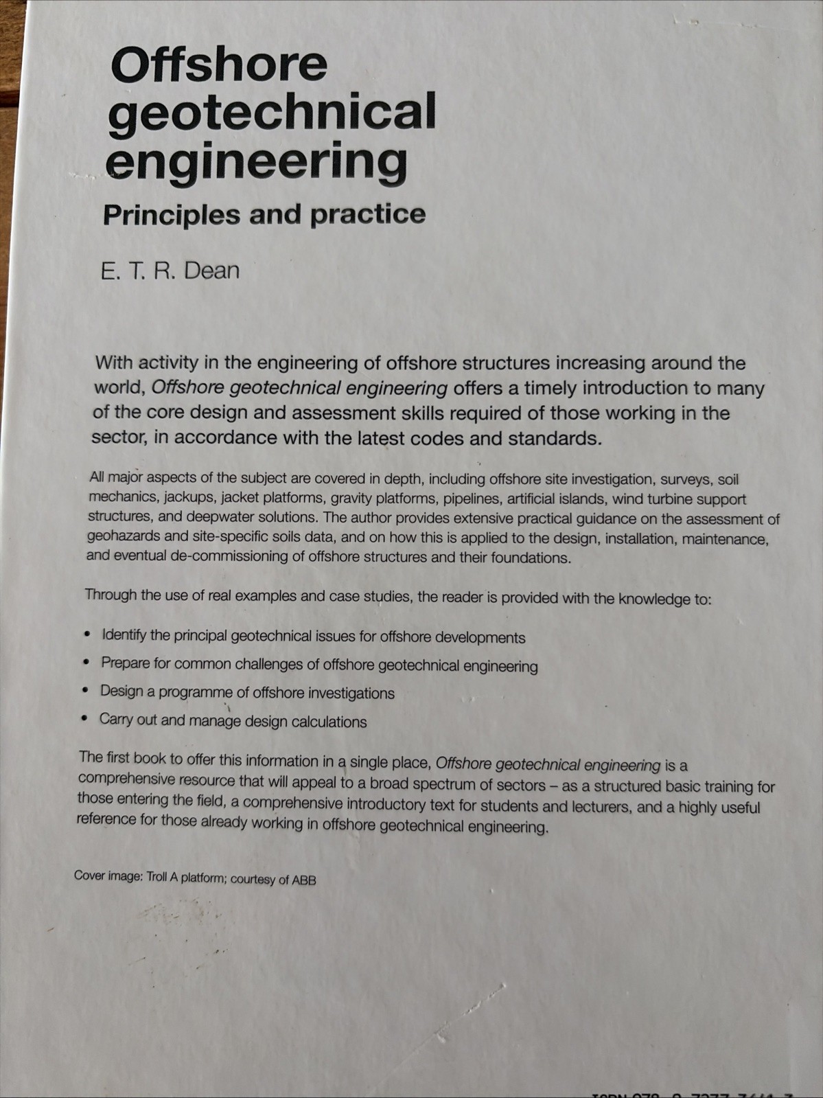 Offshore Geotechnical Engineering Principles And Practice Hardback