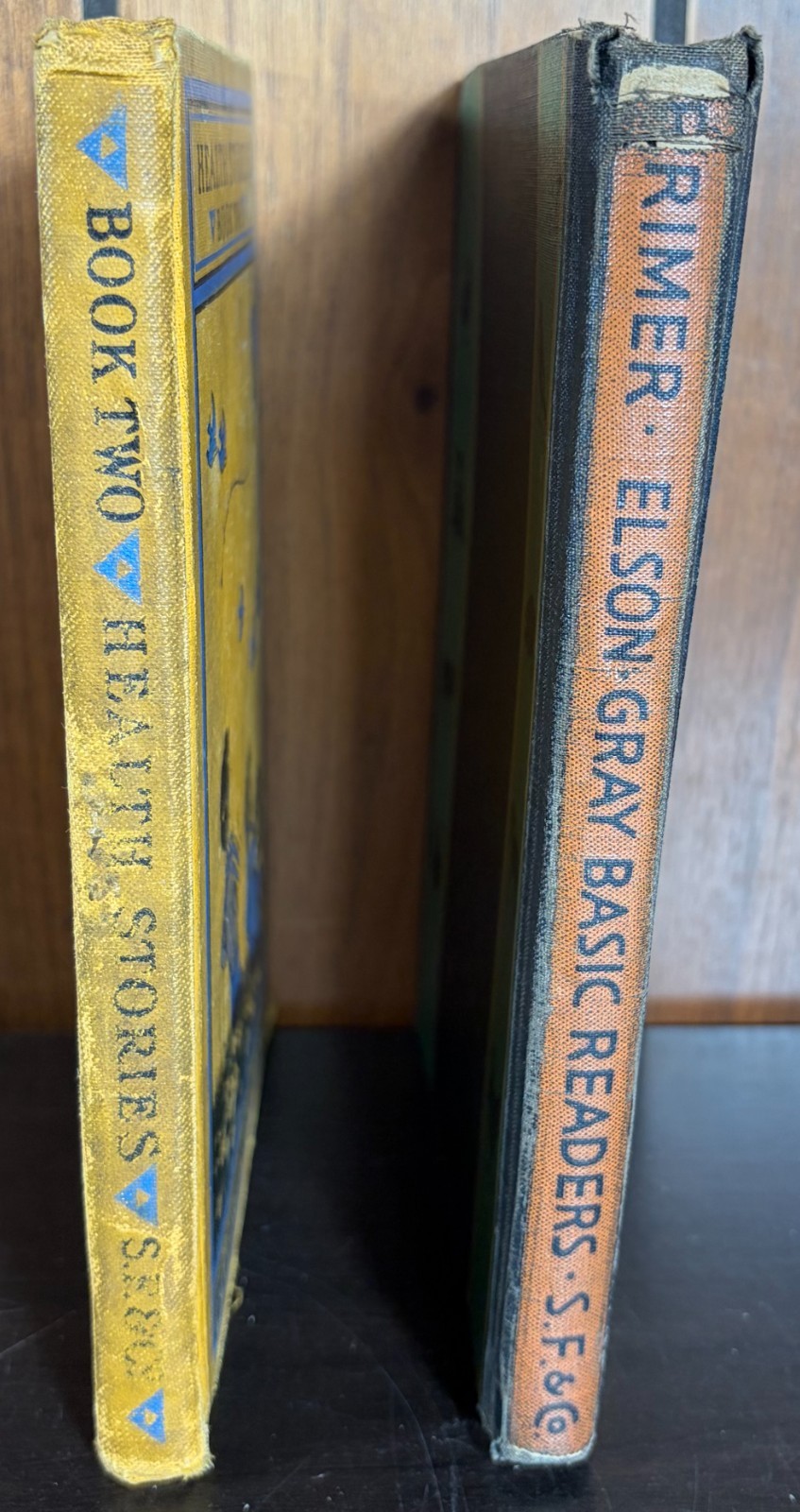 Vtg 2 Curriculum Foundation Series: Basic Readers (1936) Health Stories (1934)