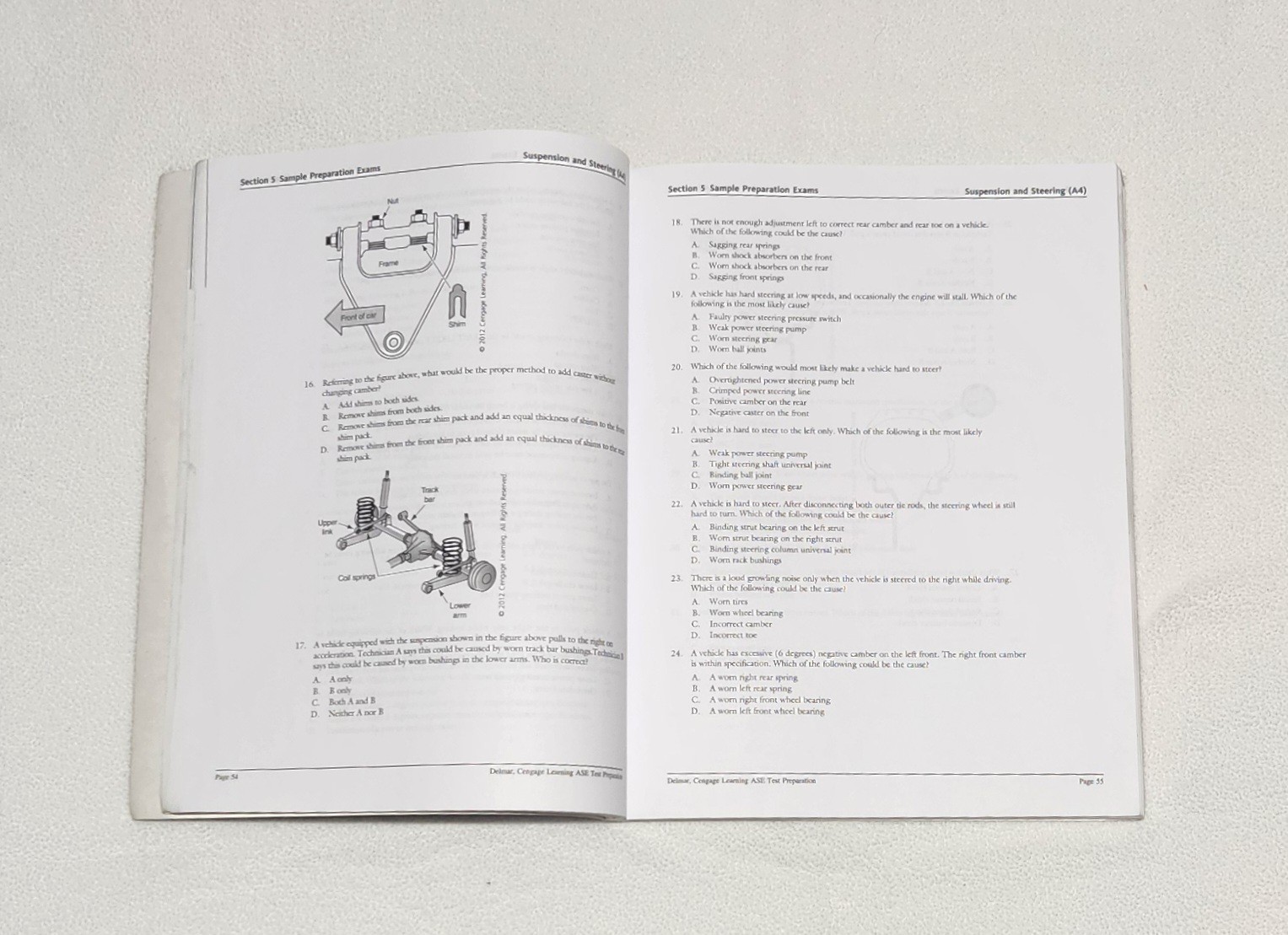 ASE Test Preparation – A4 Suspension and – Paperback, by Delmar
