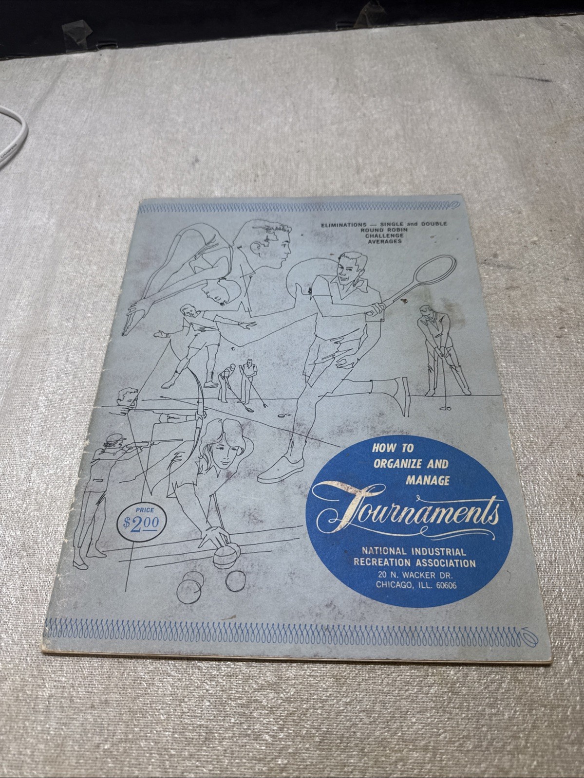 Vintage How to Organize and Manage Tournaments Round Robin -Billiards – 1960s