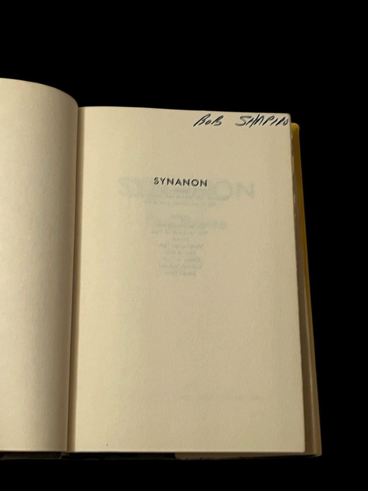 Synanon By Guy Endore Signed 1st HCDJ Controversial Drug Addiction Treatment