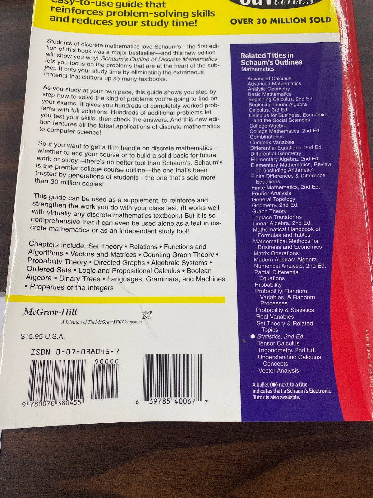 Schaum’s Outline Ser.: Schaum’s Outline of Theory and Problems of Discrete…