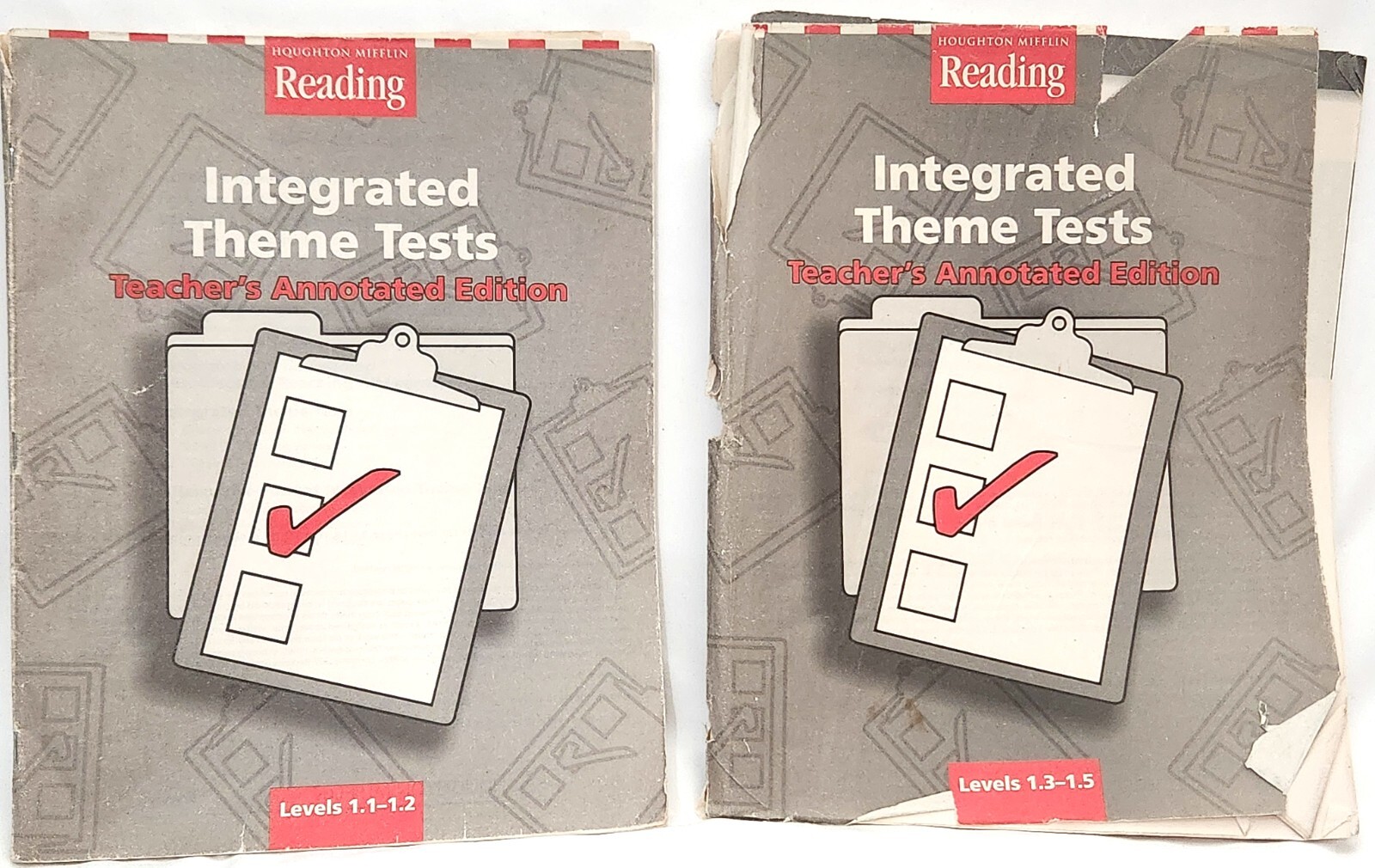Houghton 1st Grade Reading INTEGRATED THEME TESTS Teacher Edition level 1.1-1.5