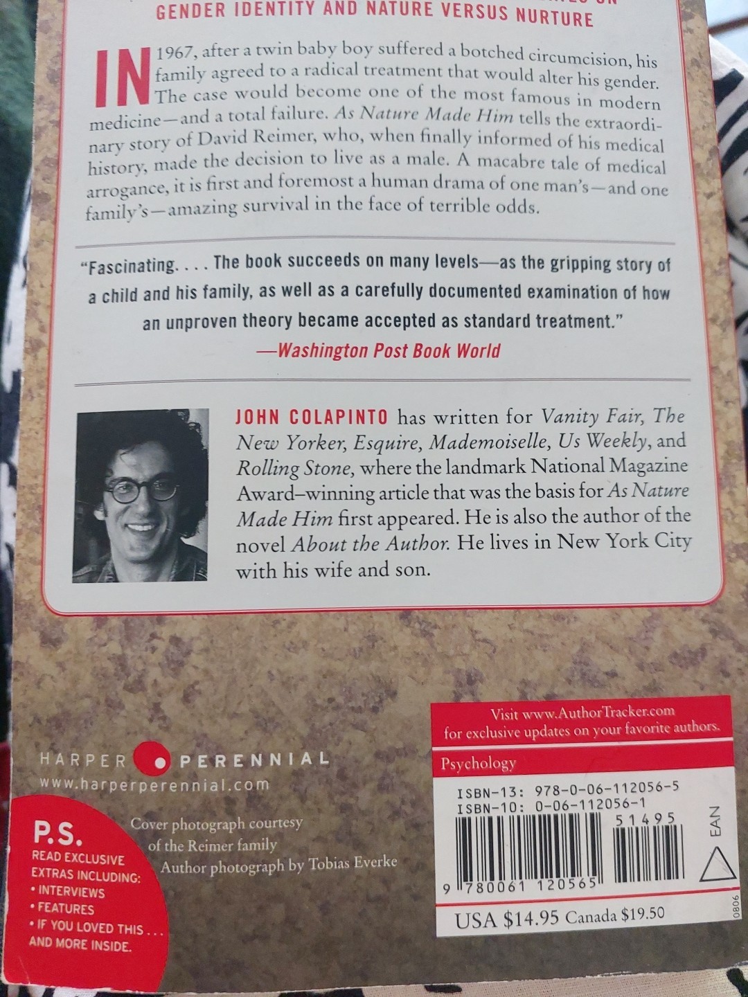 As Nature Made Him The Boy Who Was Raised as a Girl John Colapinto David Reiner