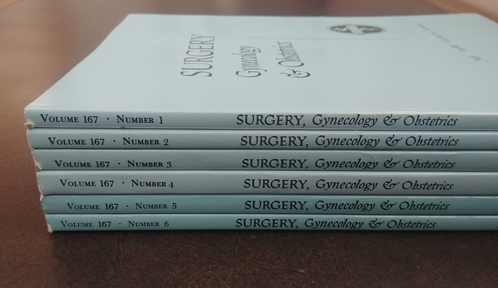Surgery, Gynecology & Obstetrics Medical Journal Vol. 167 COMPLETE Vintage 1988