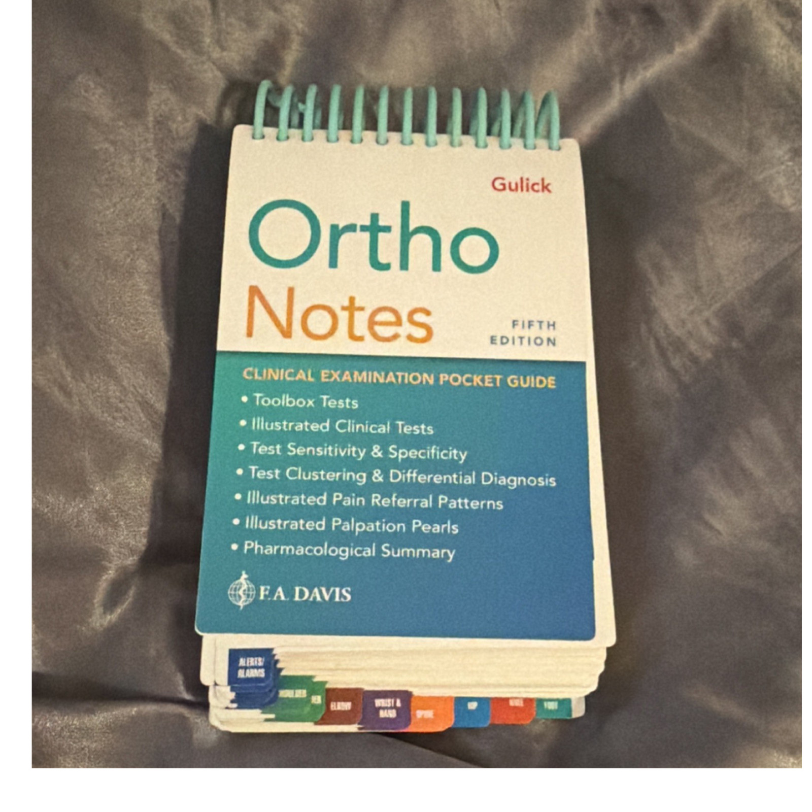 F.A. Davis Ortho Notes Clinical Examination Pocket Guide 5th Ed Spiral, 2017