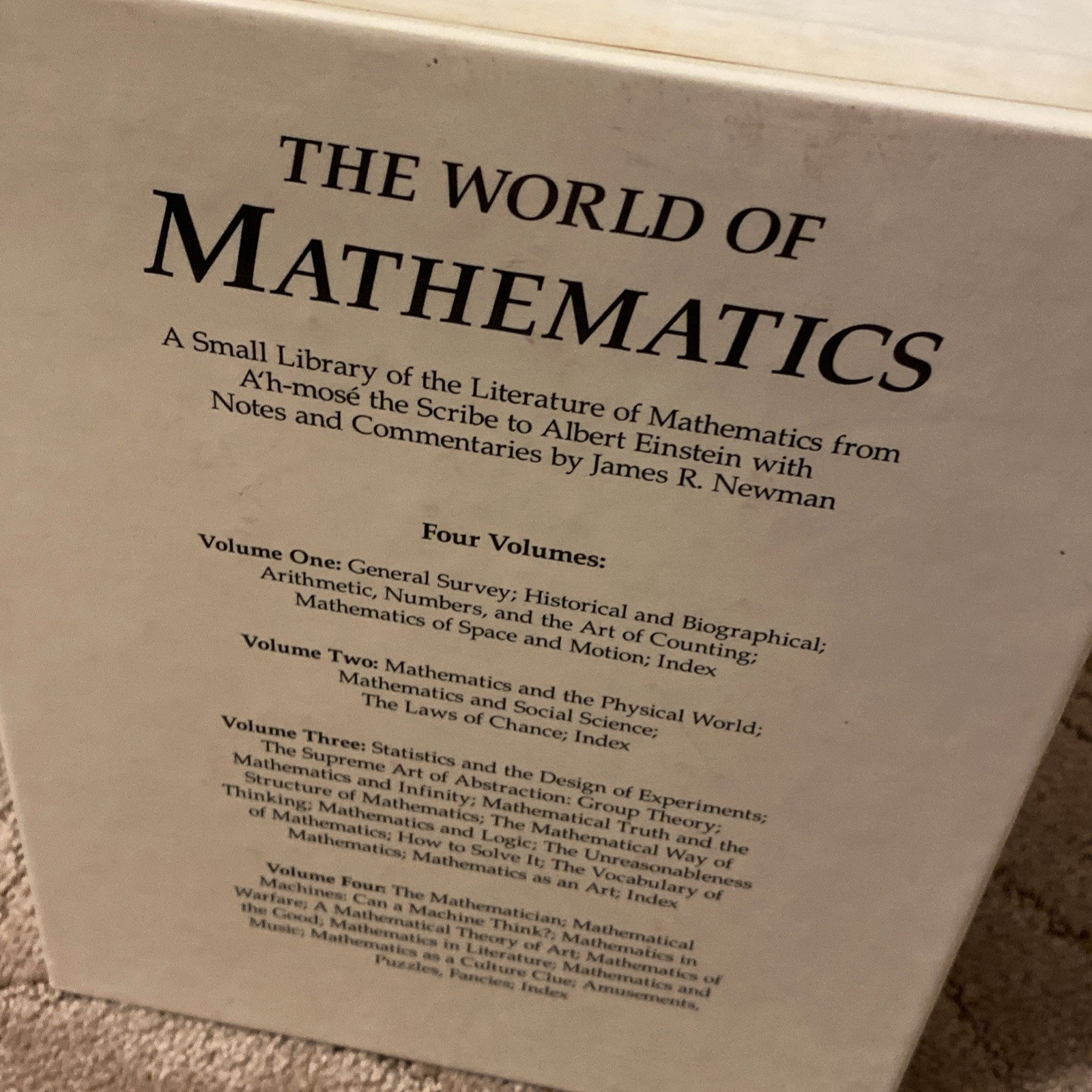 The World of Mathematics (Tempus) – Paperback By Newman, James R. – Very Nice!