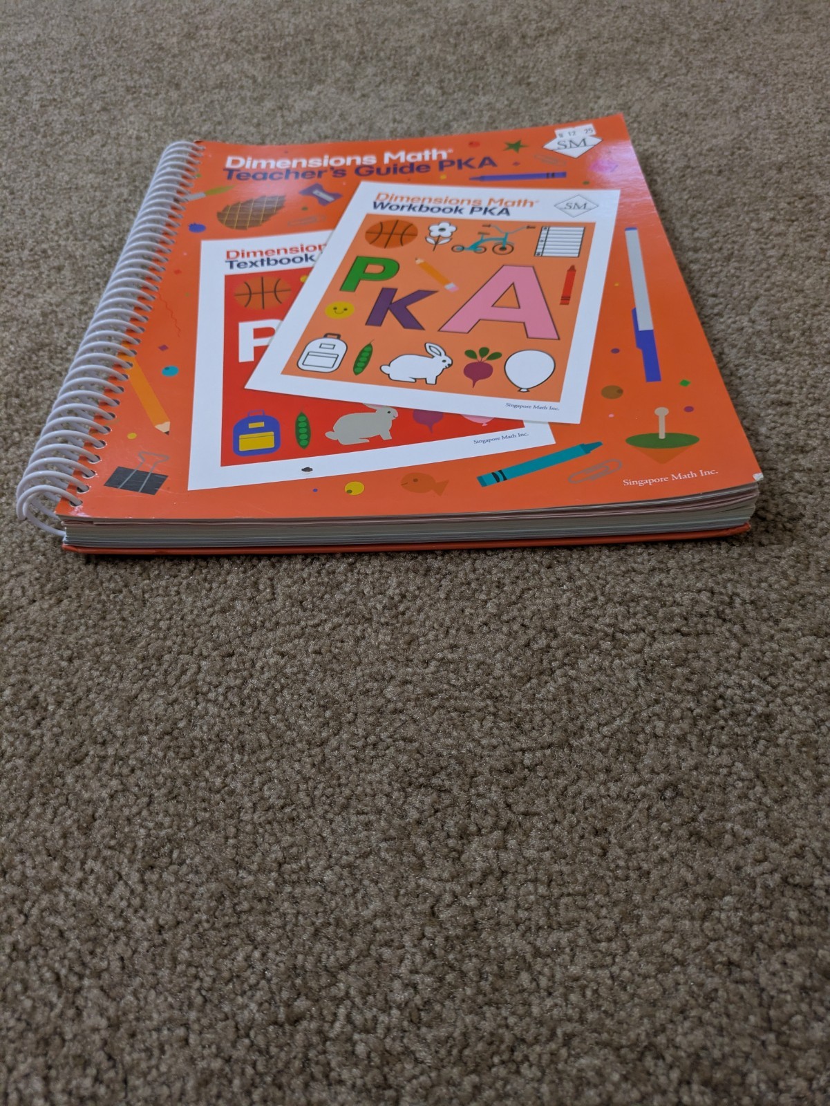 Dimensions Math Teachers Guide PKA – Spiral-bound By Singapore Math Inc – GOOD