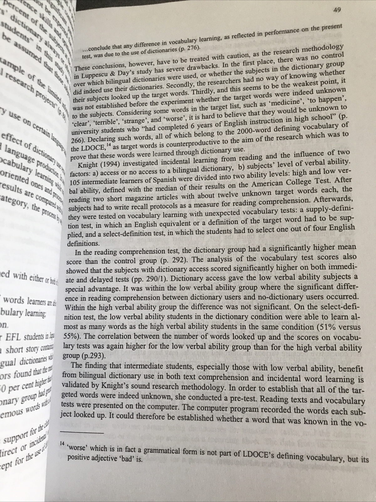 RARE BOOK The Effectiveness of Different Learner Dictionaries (Lexicographica)