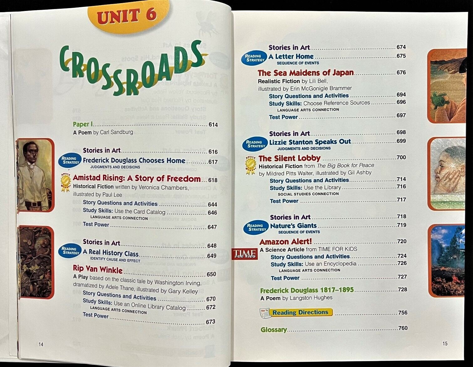 5th Grade – READING – Student Textbook (2005, Macmillan/McGraw-Hill)