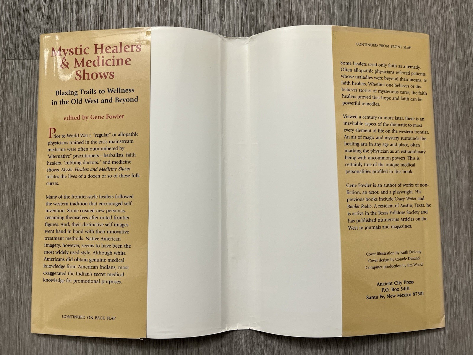 Mystic Healers & Medicine Shows Blazing Trails To Wellness Old West Fowler ExLib