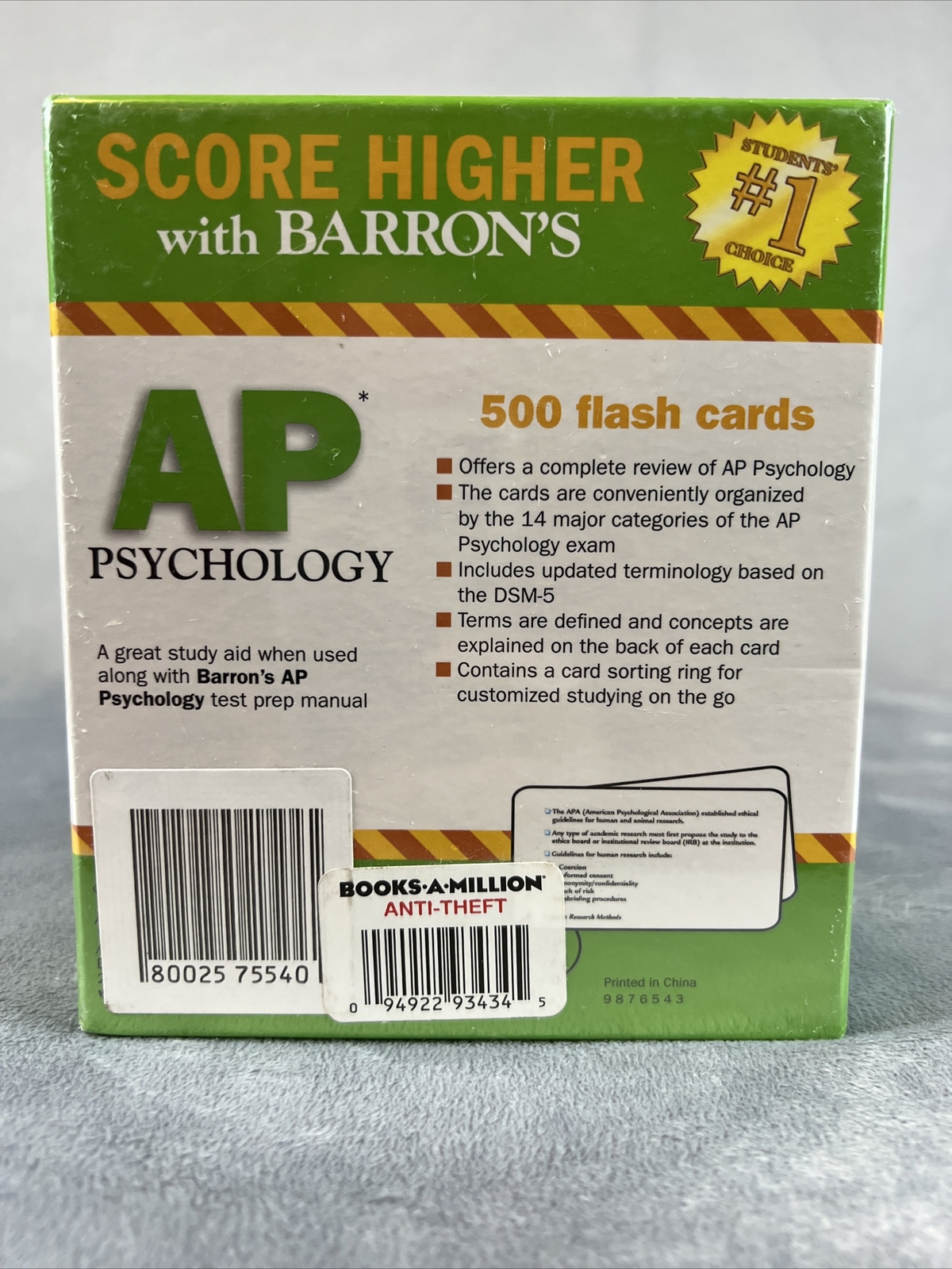 Barron’s Test Prep Ser.: Barron’s AP Psychology Flash Cards by Allyson J….