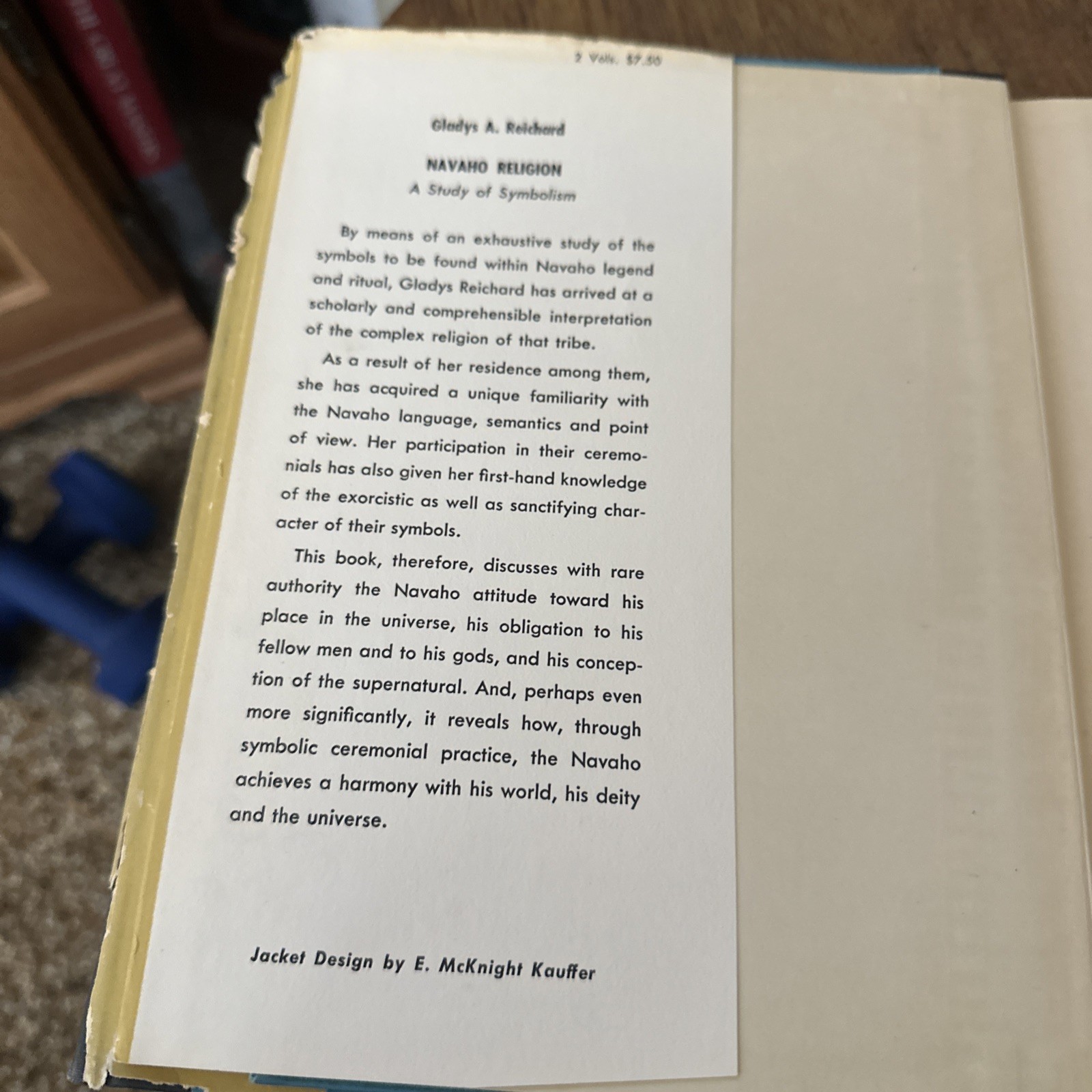 Gladys Amanda Reichard Navaho Religion (Hardback) Bollingen First Ed 1950