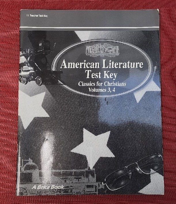A Beka Book AMERICAN LITERATURE Teacher Test Key 443206006 pb