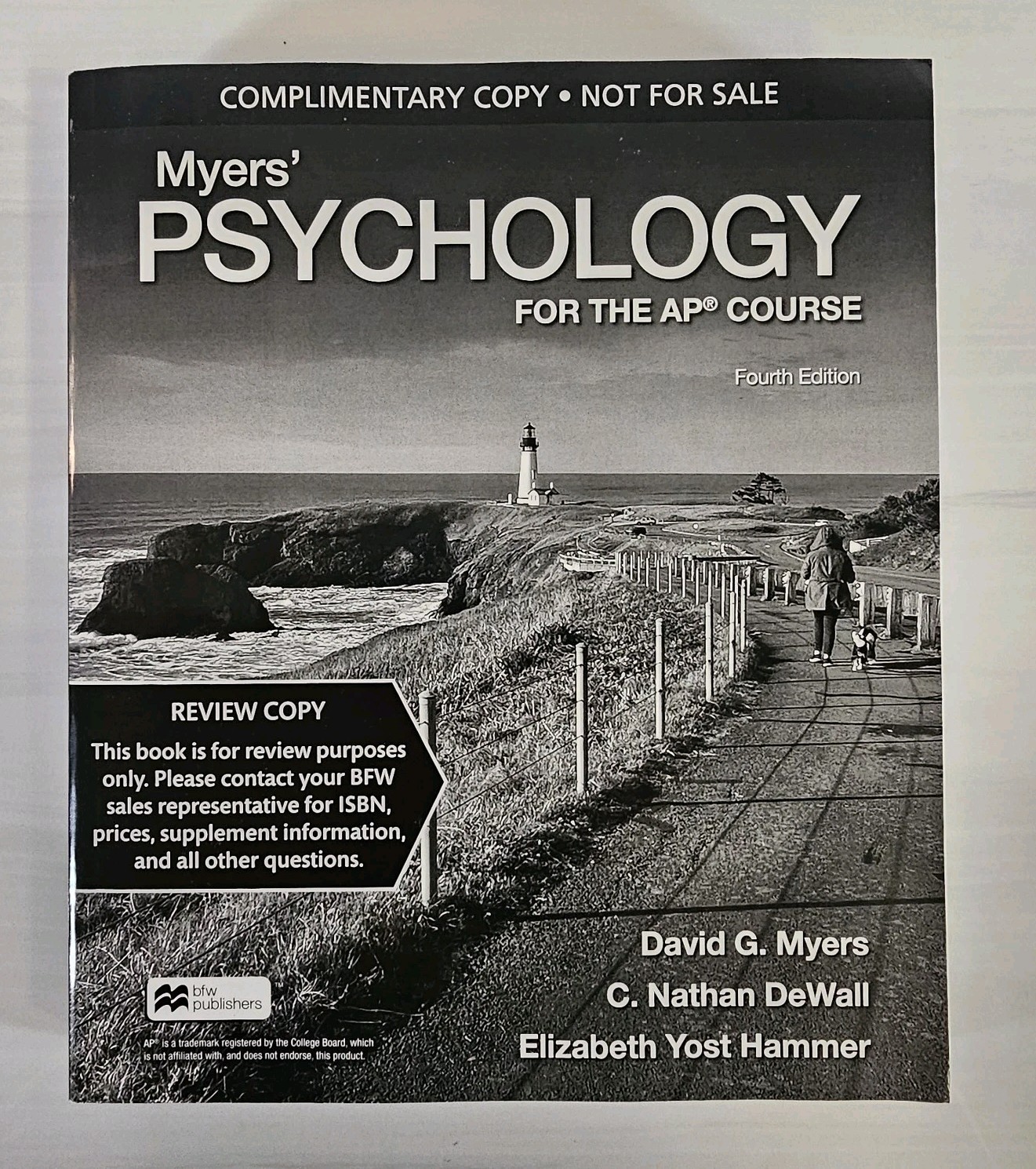 Myers AP psychology textbook – Fouth Edition – NFS Paper Back