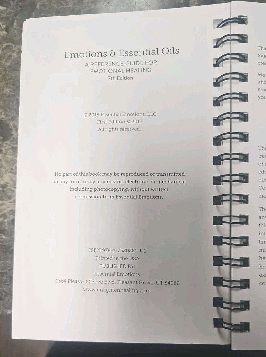 Emotions and Essential Oils, 7th Ed Reference Guide for Emotional Healing (2018)