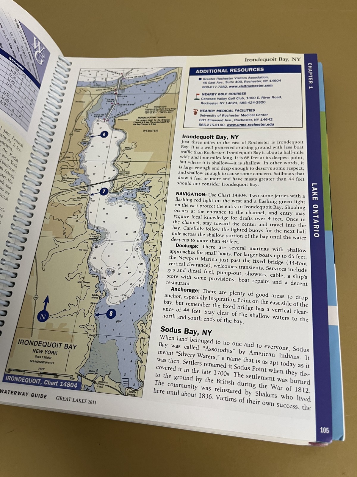 Dozier’s Waterway Guide: Great Lakes 2011, Spiral Bound Book