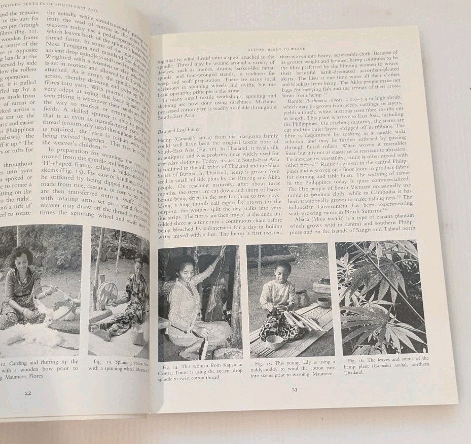 HANDWOVEN TEXTILES OF SOUTH-EAST ASIA By Sylvia Fraser-lu *Excellent Condition*