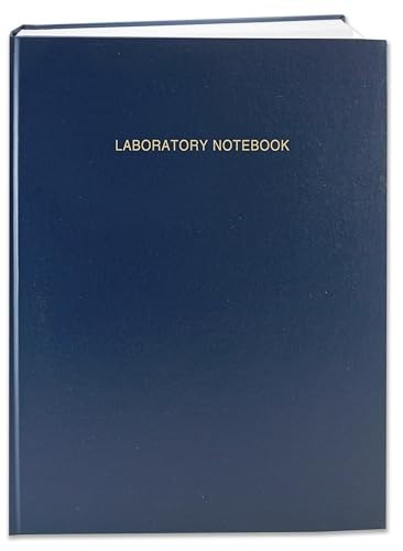 Lab Notebook – 96 Pages, 0.25” Grid, 8.875” x 11.25”, Blue Hardbound, USA Mad