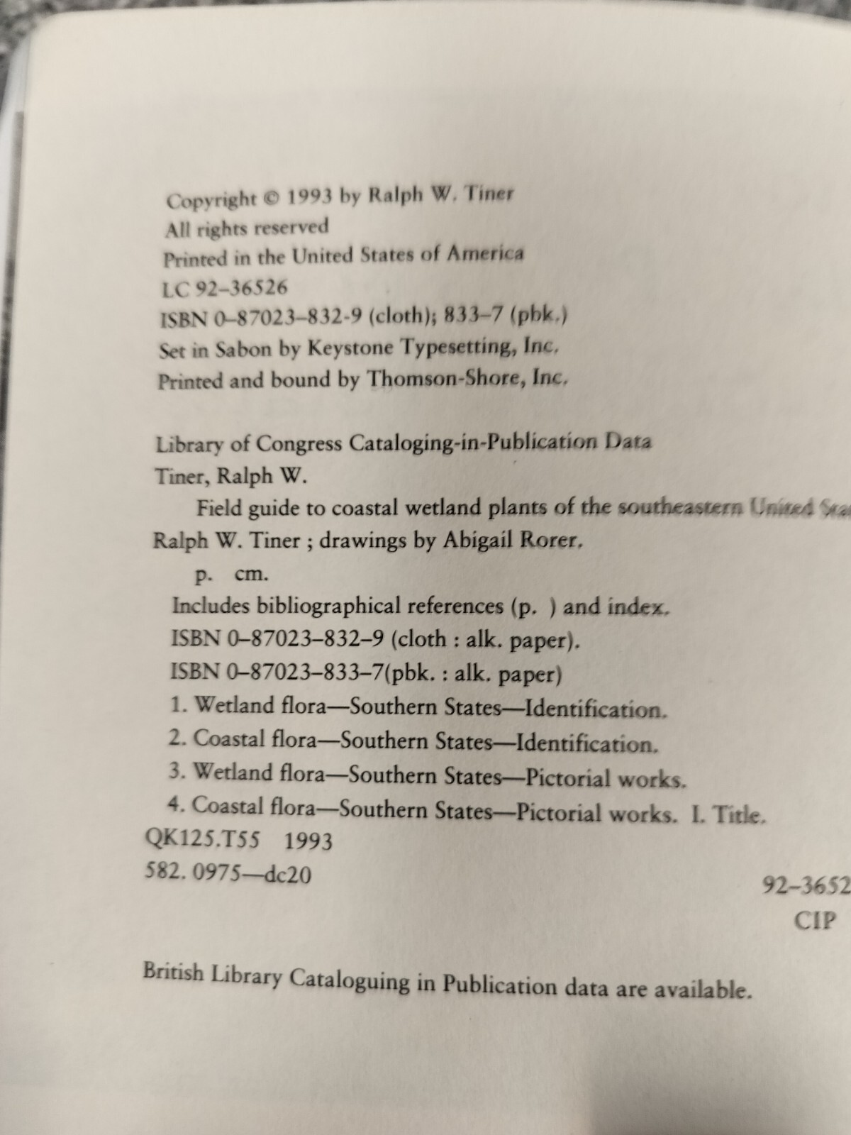 Field Guide to Coastal Wetland Plants of the Southeastern United States, Pape…
