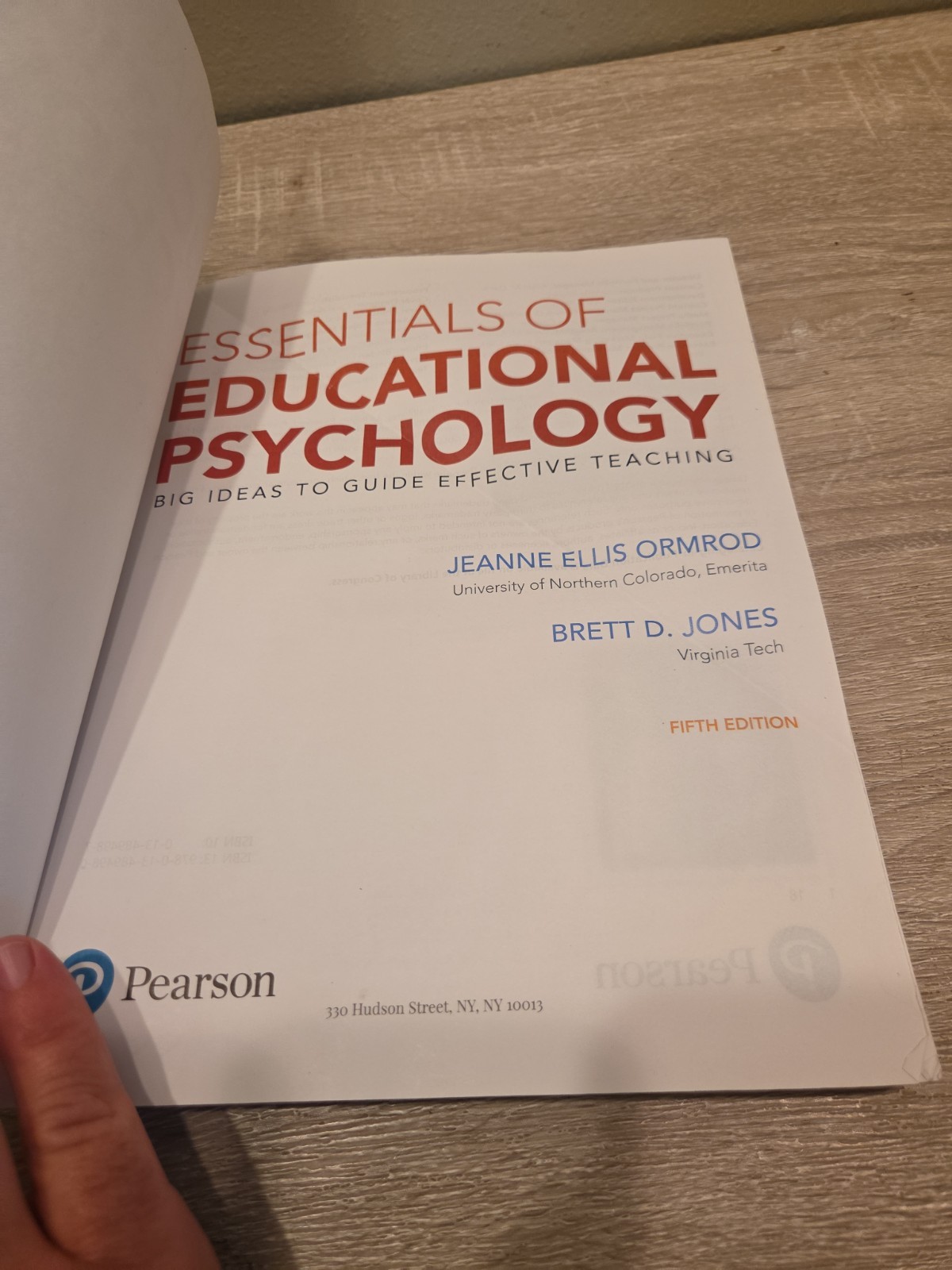 Essentials Educational Psychology, Big Ideas 5th Edition Textbook Ormbod & Jones