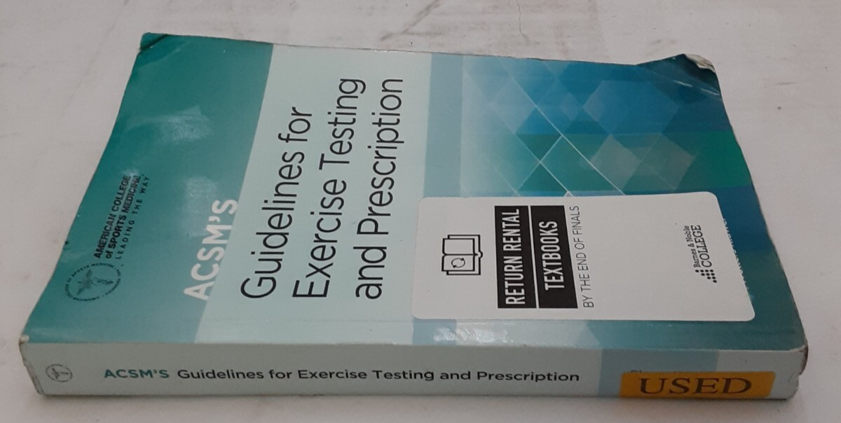 American College of Sports Medicine ACSM’s Guidelines for Exercise Testing