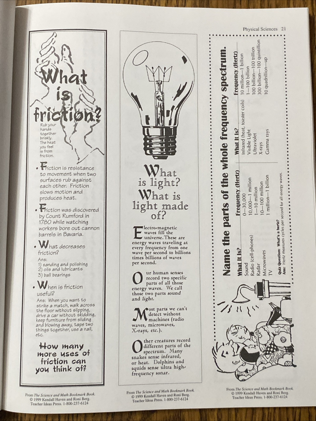 The Science and Math Bookmark Book : 300 Fascinating, Fact-Filled Bookmarks…