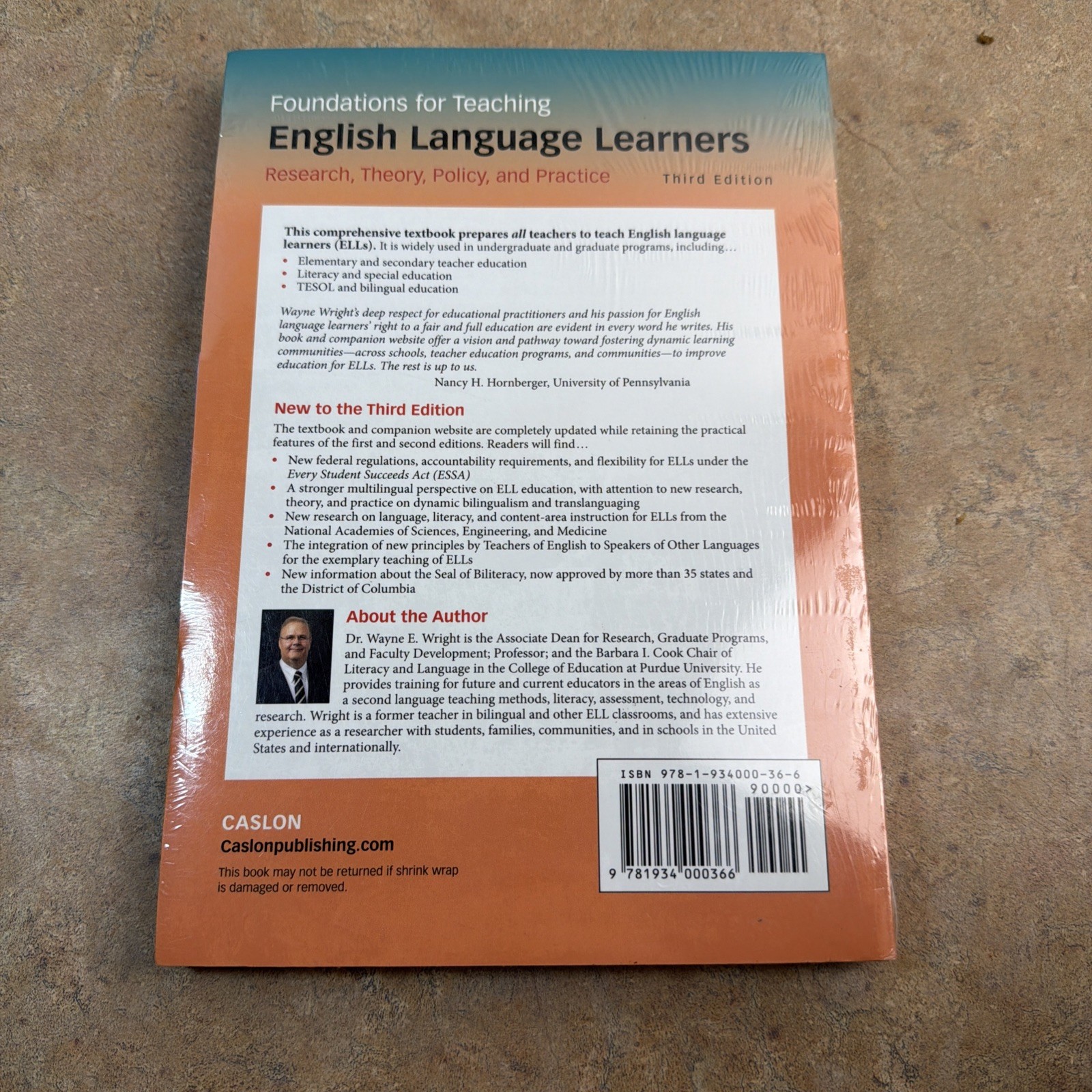 Foundations for Teaching English Language Learners : Research, Theory.. 3rd Ed.
