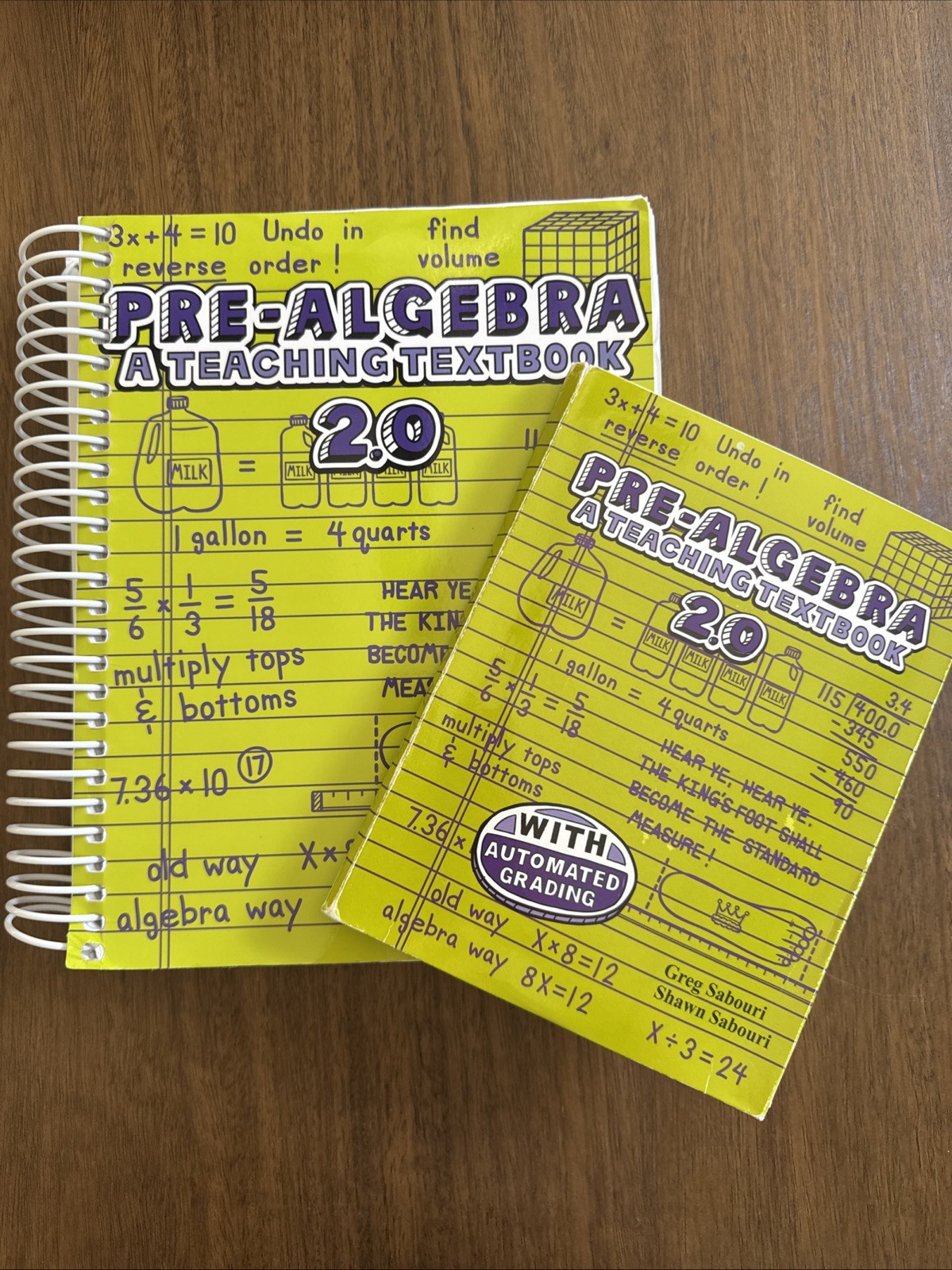 Pre-Algebra : A Teaching Textbook by Greg Sabouri and Shawn Sabouri (Spiral)