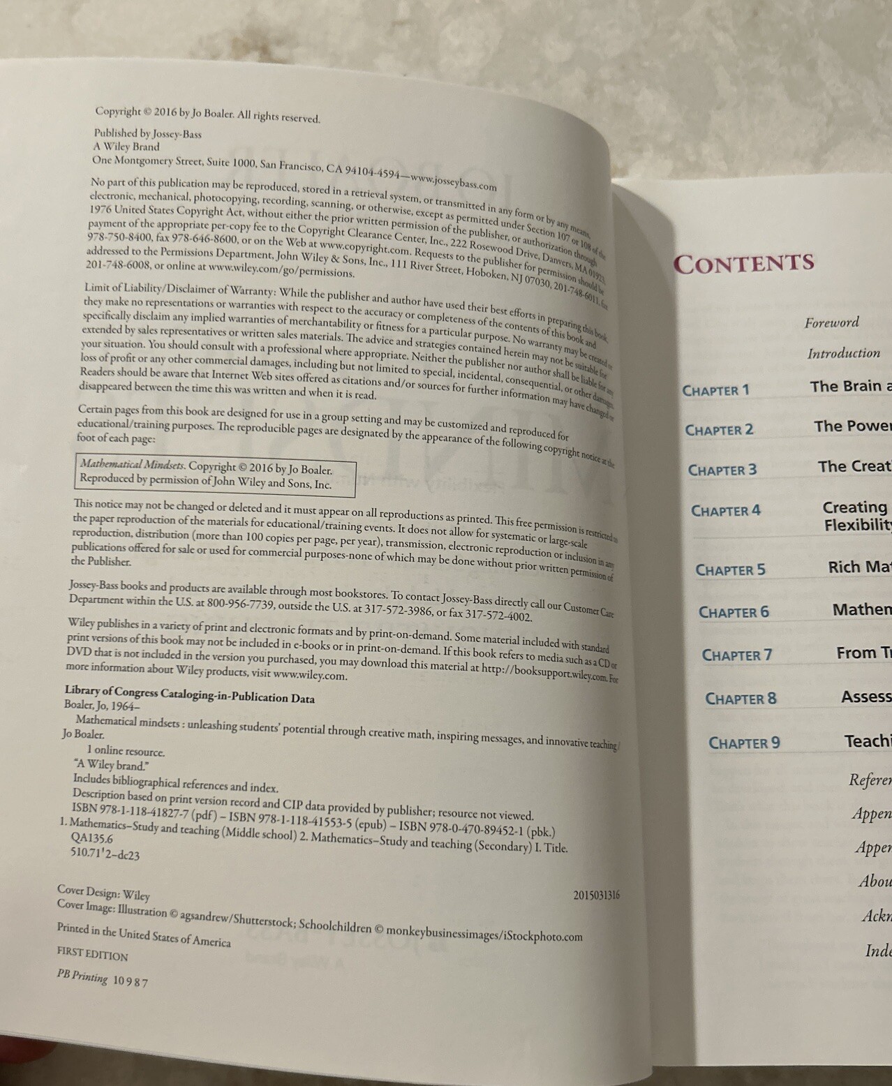 Mathematical Mindsets-Unleashing Students’ Potential Through Creative Math USED