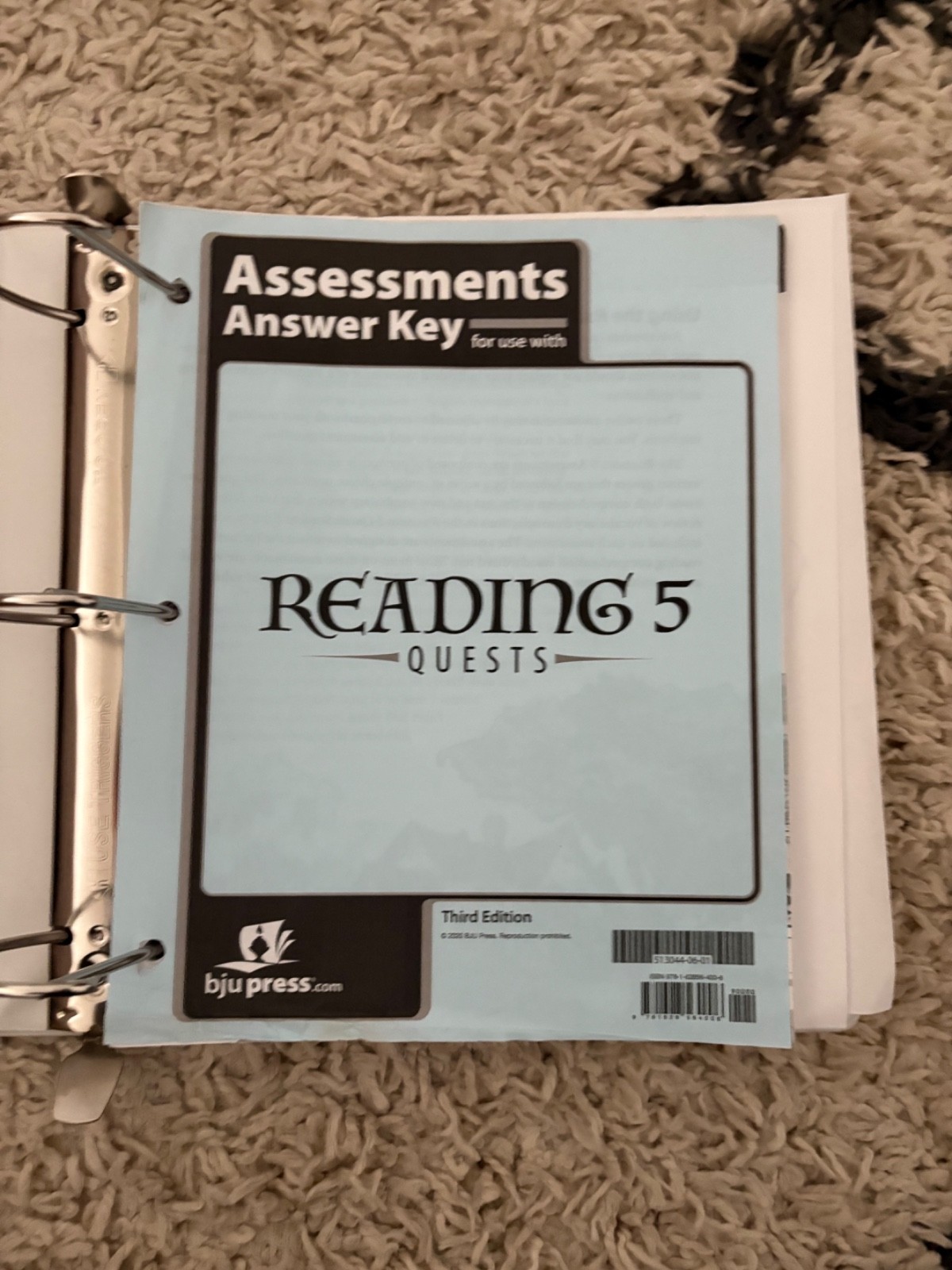 Bob Jones University English Reading 5 Curriculum, Like NEW, Third Edition