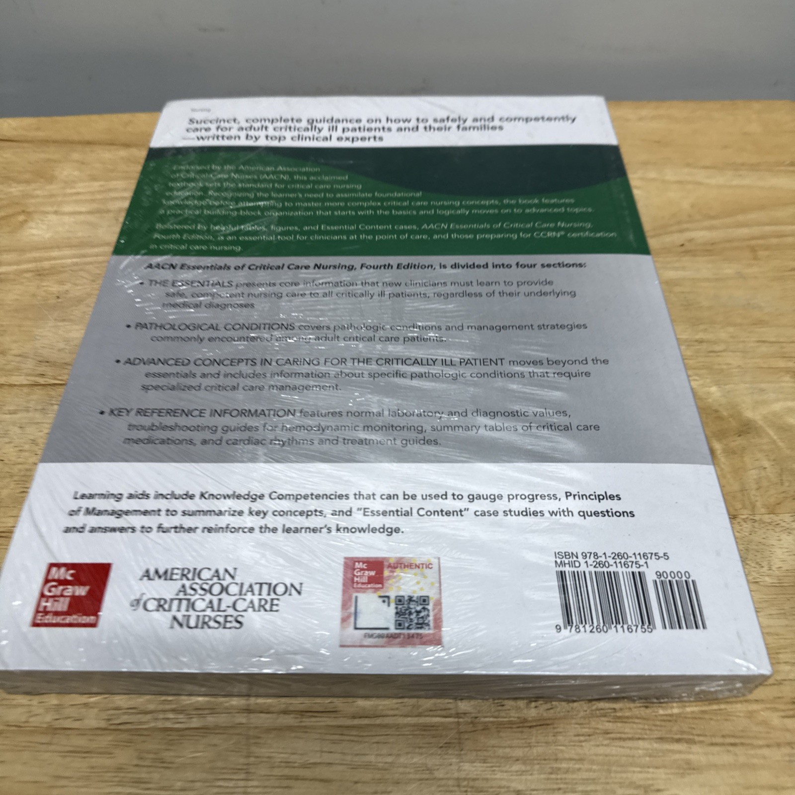 USA STOCK AACN Essentials of Critical Care Nursing, Fourth Edition paperback