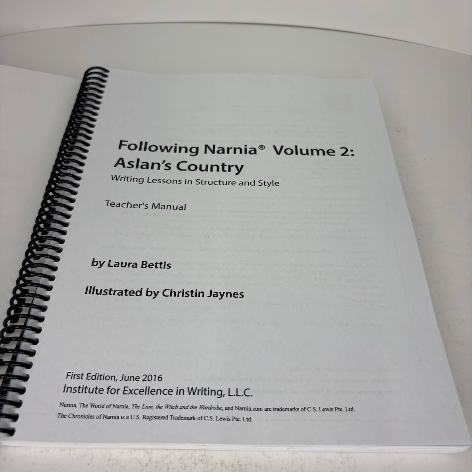 IEW Following Narnia Volume 2 Teacher’s Manual Homeschool Writing Curriculum