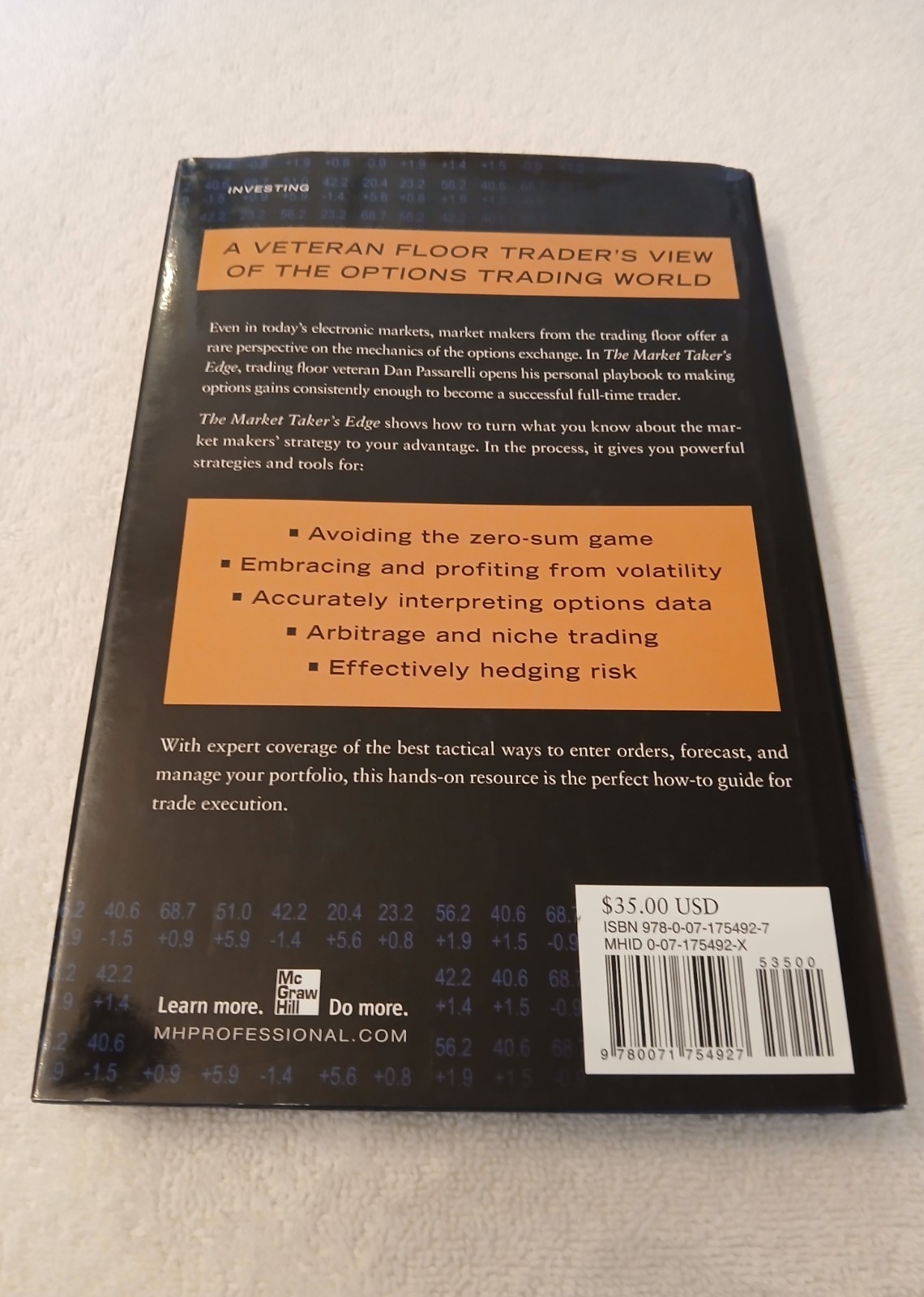 The Market Taker’s Edge: Insider Strategies from the Options Trading Floor VG