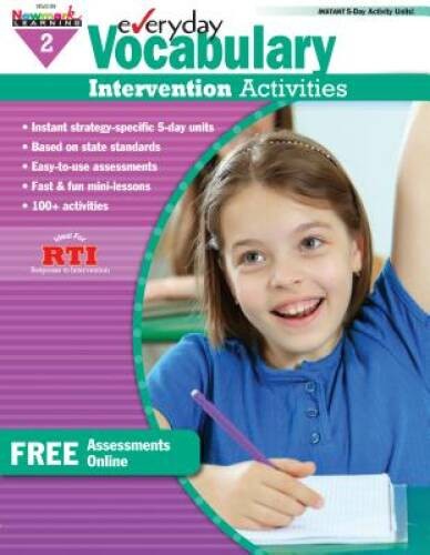 Everyday Vocabulary Intervention Activities for Grade 2 – Paperback – VERY GOOD