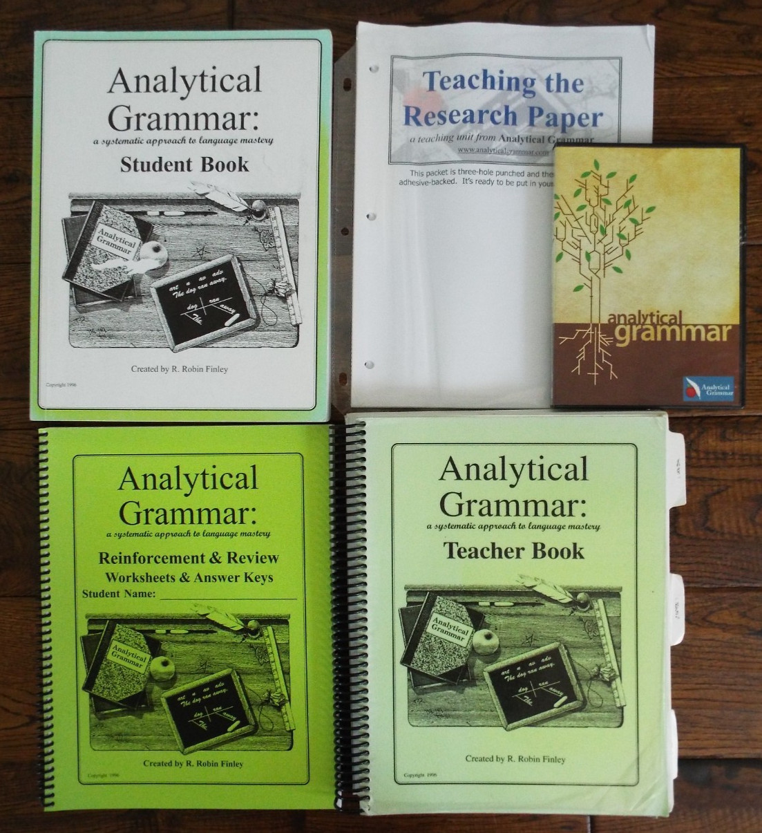 Lot Analytical Grammar Student Workbook Teacher Book DVD Curriculum Set