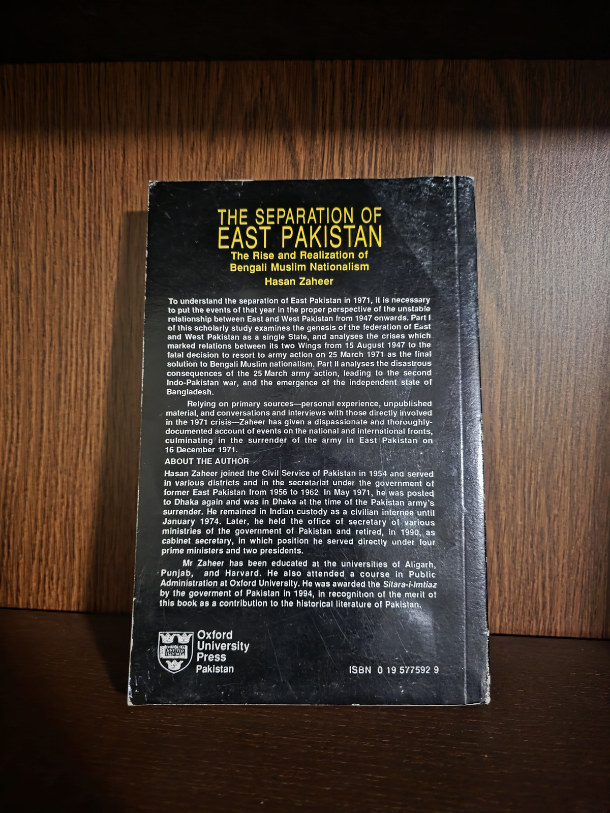 Separation of East Pakistan The Rise of Bengali Muslim Nationalism 1996