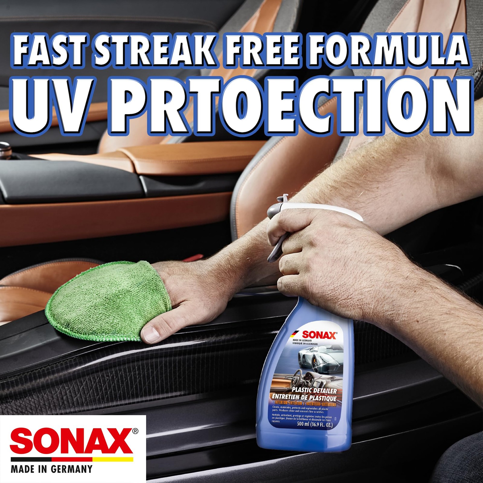 Plastic Detailer Interior Cleaner, Protectant & Engine Dressing 500ml
