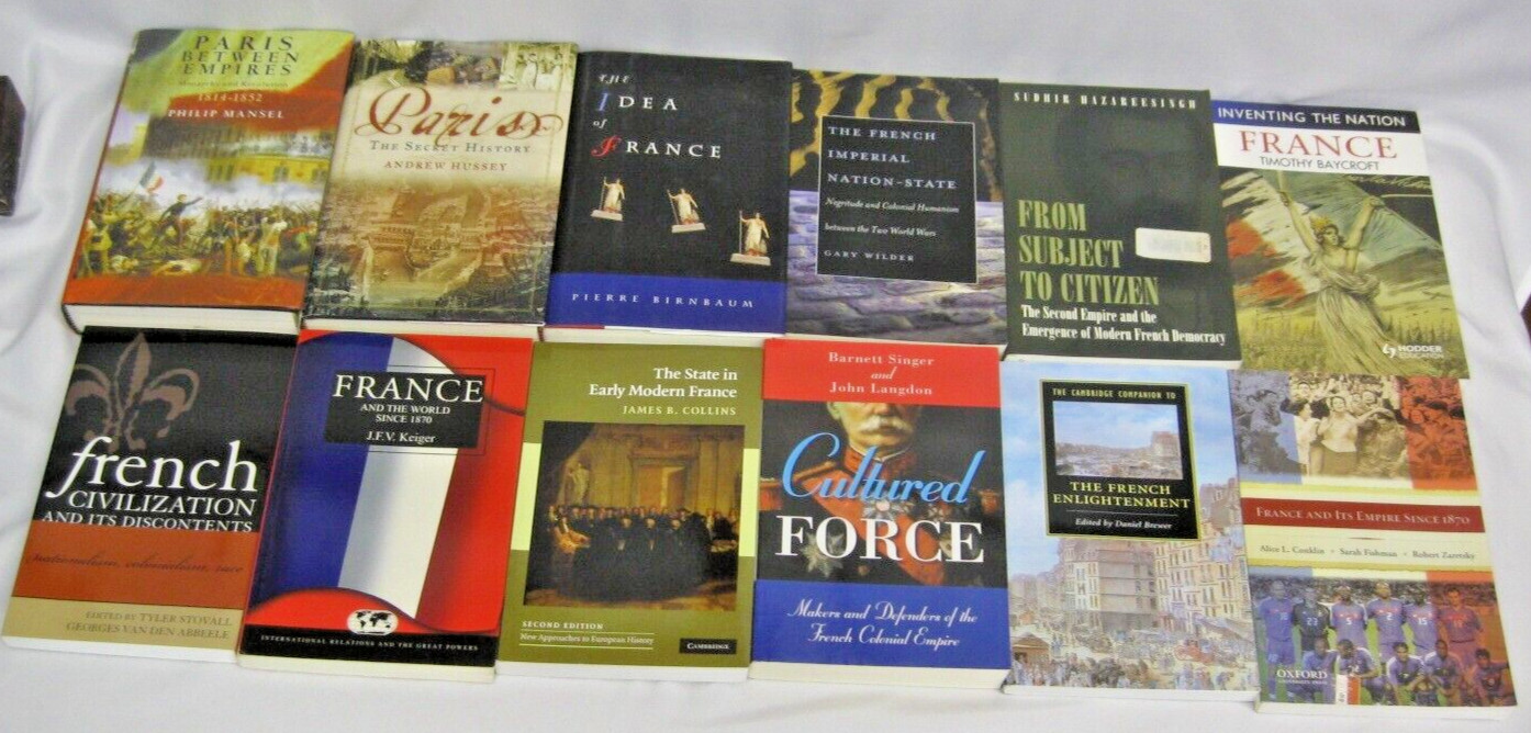 Modern France History Post Revolution French Empire Colonialism 12 Book Lot
