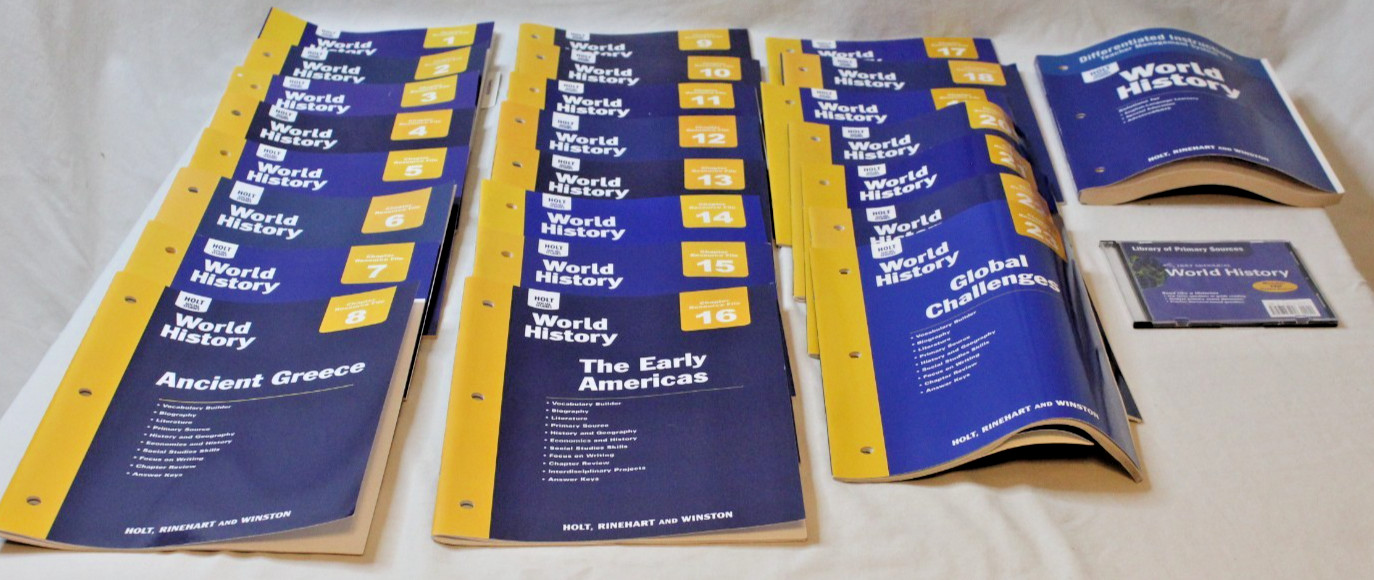 Holt McDougal Social Studies World History Chapter Resource Files Set