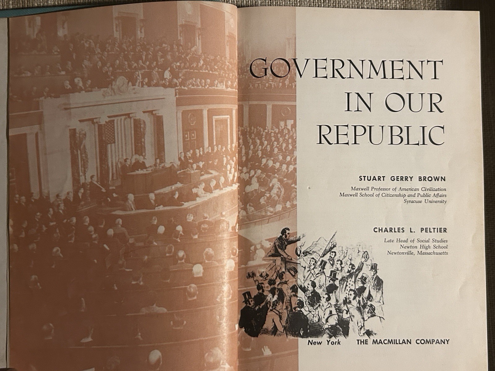 Vintage Civics Textbook ‘Government In Our Republic’ 1960’ Hardcover