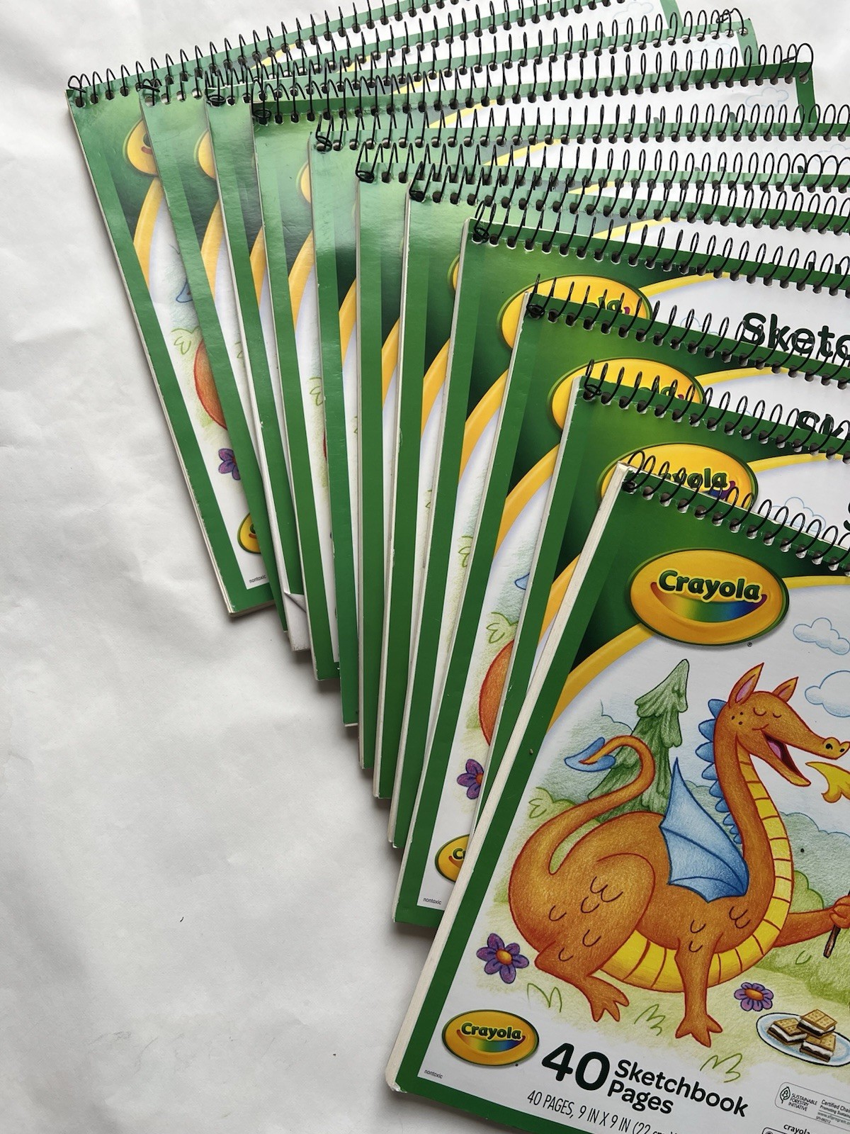 Lot of 11 Crayola Sketchbook 9″ X 9″ 22cm×22cm 40 Pages Drawing Notebook Canada