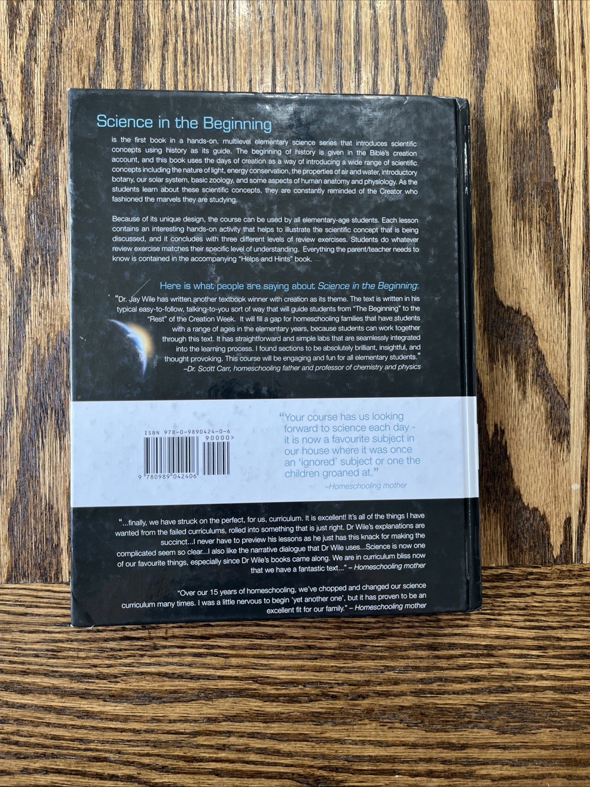 Science in the Beginning by Dr. Jay L. Wile Hardcover homeschool guide textbook