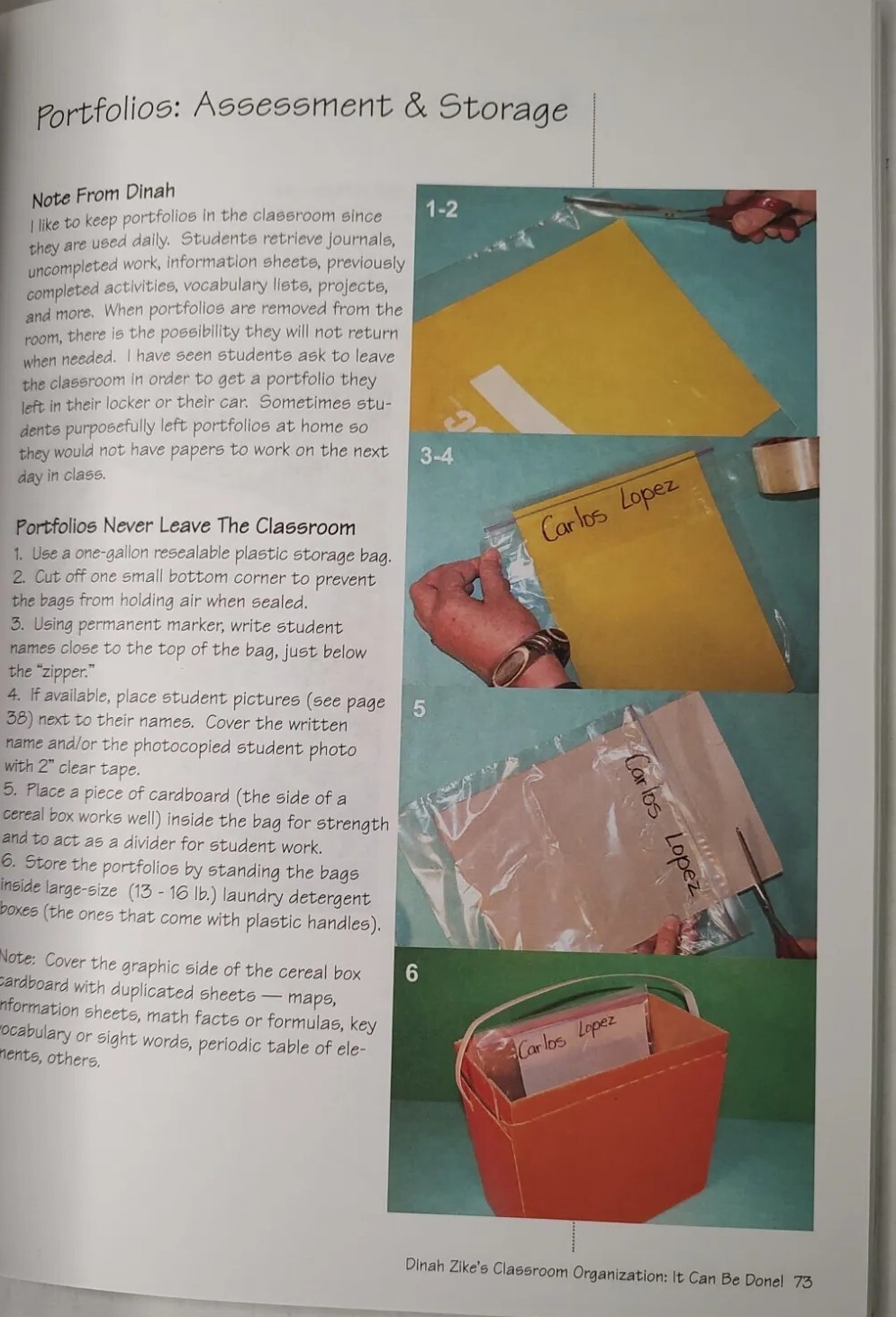 Teacher Handbook Dinah Zike Classroom Organization It Can Be Done! K-6th NEW2005