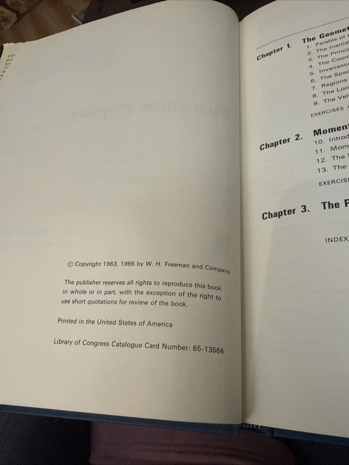 Spacetime Physics Edwin Taylor John Wheeler 1966 Freeman Hardcover Dust Jacket