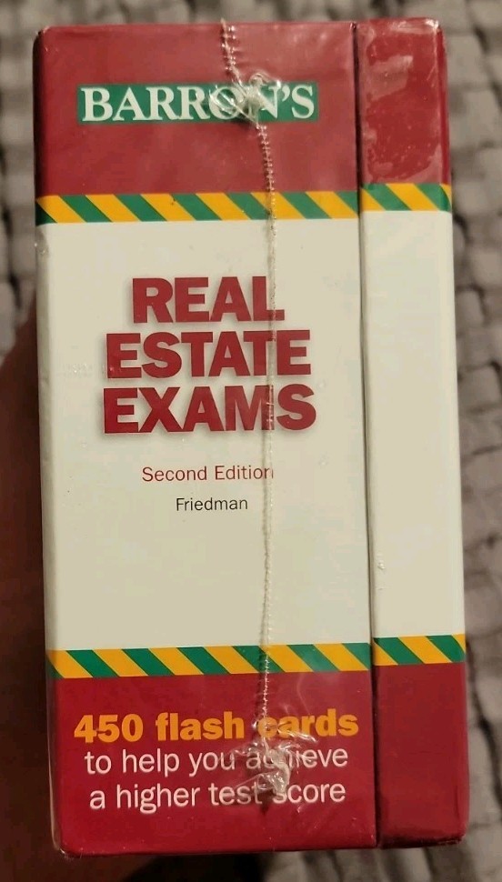 NEW Barron’s Test Prep Ser.: Real Estate Exam Flash Cards by Jack P. Friedman