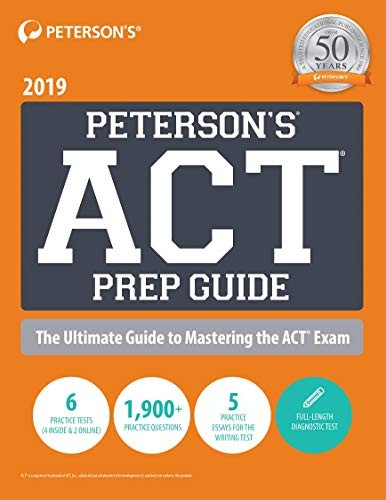 Petersons ACT Prep Guide 2019 – VERY GOOD