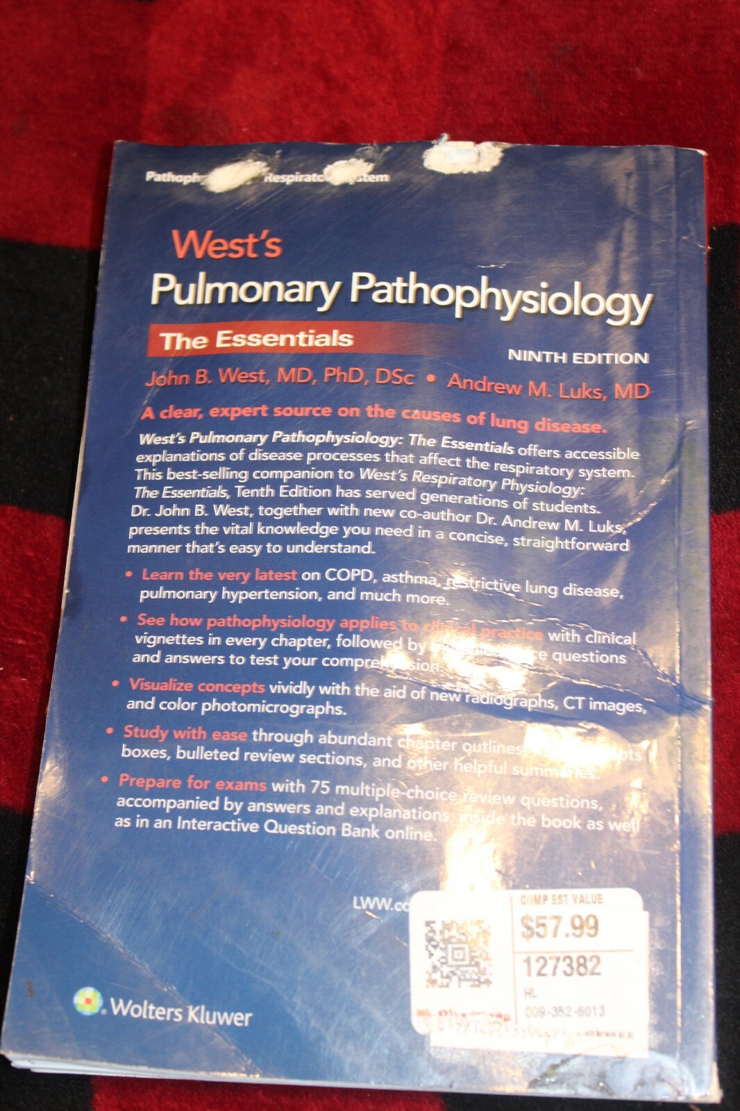 NEW West’s Pulmonary Pathophysiology, Paperback by West, John B. w/online (B93)