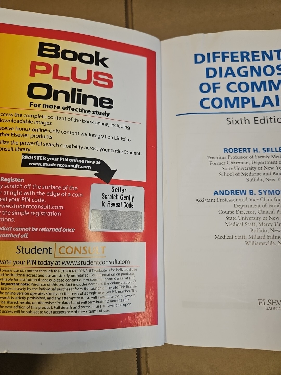 Differential Diagnosis of Common Complaints by Symons and Seller