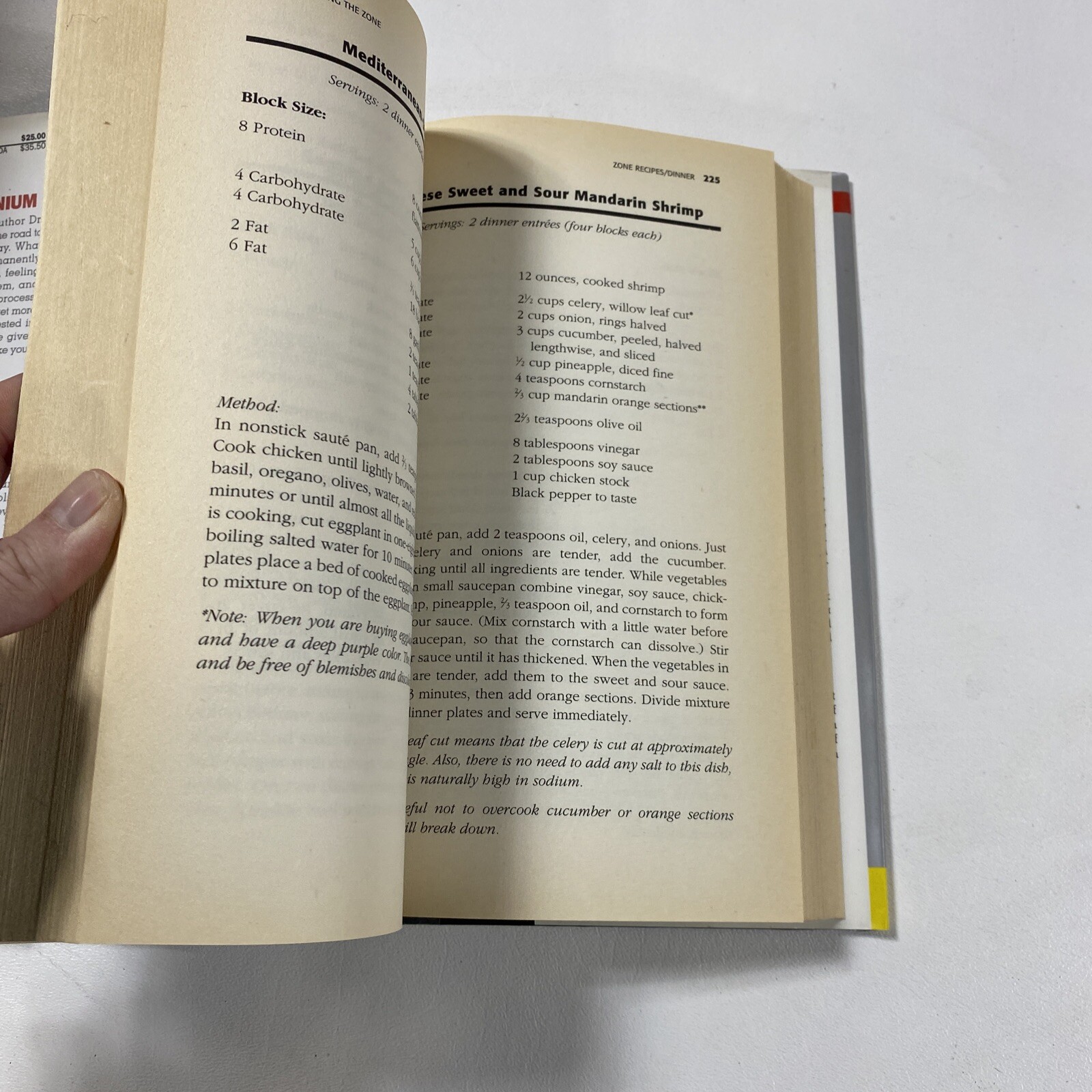 Mastering The Zone – Barry Sears (Dust Jacket, 1997, 1st Edition)